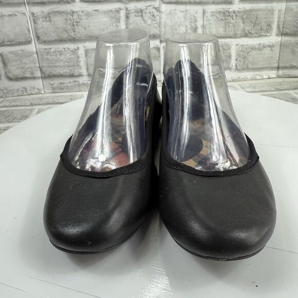 Born Julianne Ballet Flats Black Leather Women's Size 9/9.5 Casual Slip On Shoes - Picture 6 of 13